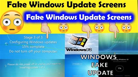 Fake Windows Update Screens Youtube