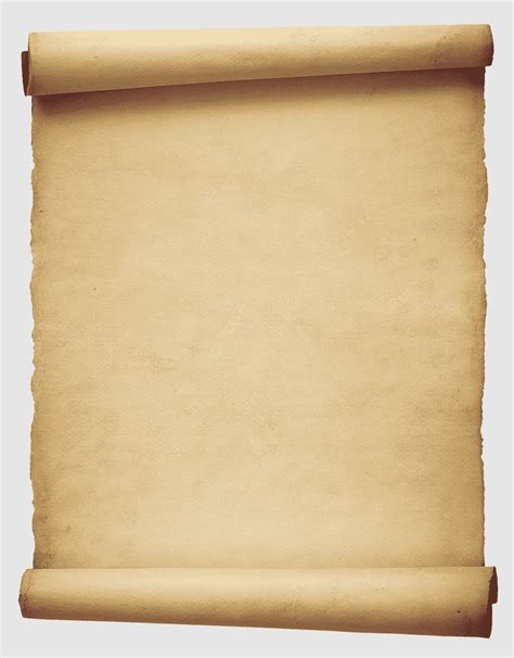 Old Paper Scrolling Alpha Compositing Papyrus Scroll Old File