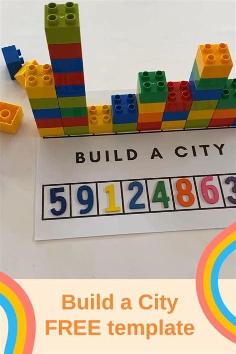 Build A City Free Printable Template Video Kindergarten Math