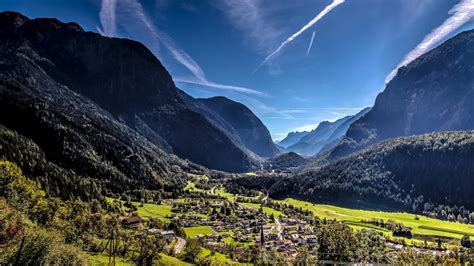 4534694 Tyrol Forest Village Landscape Valley Austria Alps