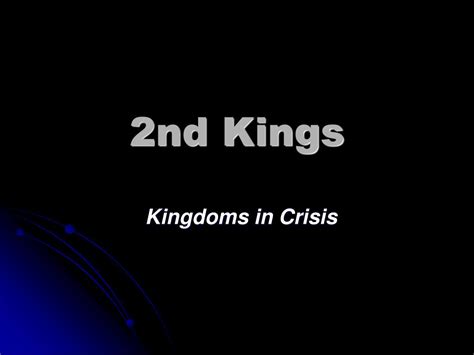 Ppt 2nd Kings Powerpoint Presentation Free Download Id1222994