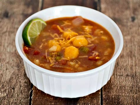 Mexican Tomato Soup With Corn Dumplings