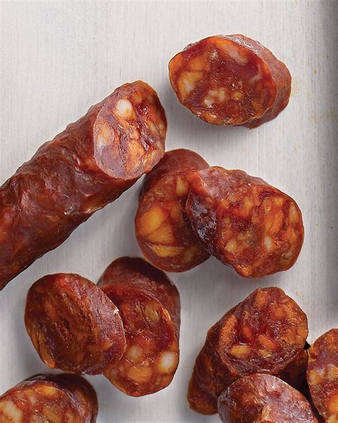 Salami is the name given to a family of 'cut and keep' sausages made from a mixture of raw meat such as pork, beef or veal flavoured with spices and herbs. Have You Tried: Dried Chorizo in 2020 | Homemade sausage recipes, Homemade sausage, Sausage ...