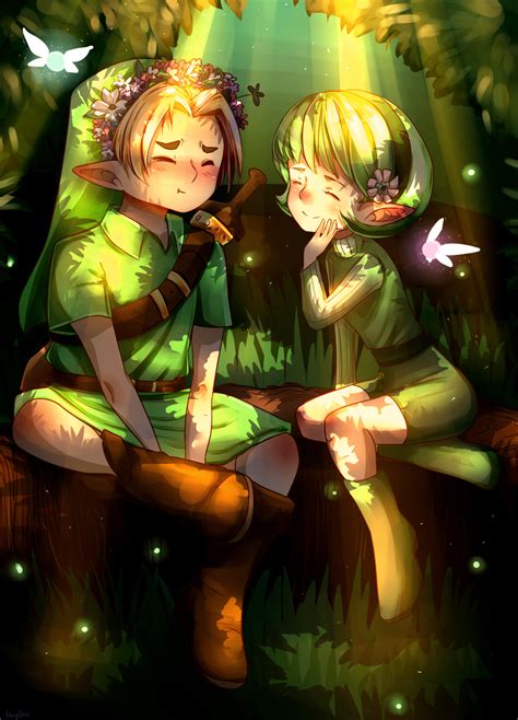 link and saria by lee1hp on deviantart