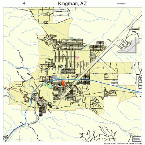 Kingman Arizona Street Map 0437620