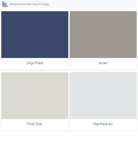 $60+ (the cost when you find you have to buy a new can of paint) seems like nothing. Dignified, Acier, First Star, Rarified Air | Sherwin ...