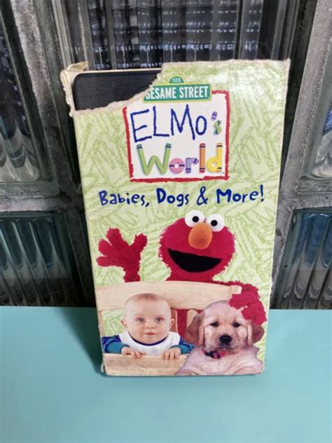 Elmos World Babies Dogs And More 2000 Vhs Sesame Street Muppets Education