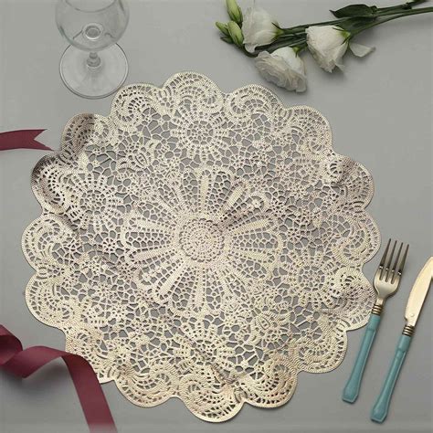Wedding Placemats Dining Table Placemats Lace Placemats Gold Wedding