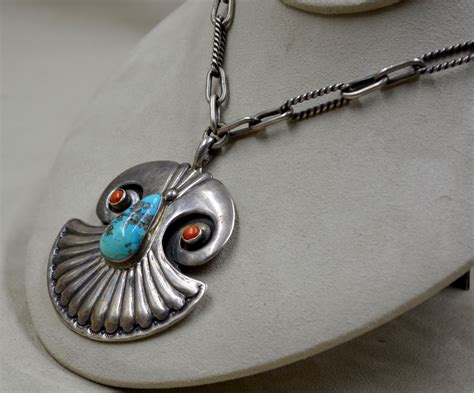 Hopi Necklace By Lewis Lomay Silver Turquoise Jewelry Necklace