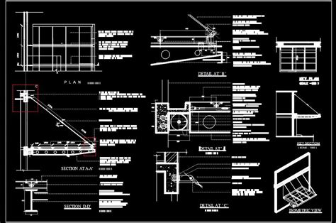 Steel Cantilevered Canopy Dwg Detail Download Plan N Design