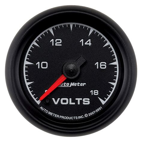 Auto Meter® 5991 Es Series 2 116 Voltmeter Gauge 8 18v