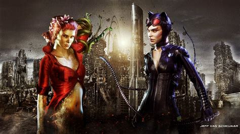 Catwoman Poison Ivy Batman Arkham Knight Wallpaper By Jeffery10 On