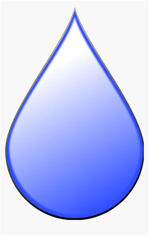 Raindrops Clipart Form Water Drawing Of A Raindrop Hd Png Download