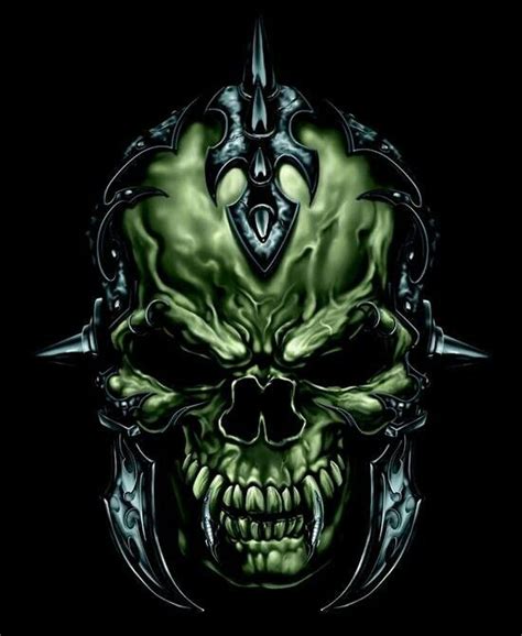 Demon Evil Skull Ladyskull Skull Tattoo Design Skull Tattoos