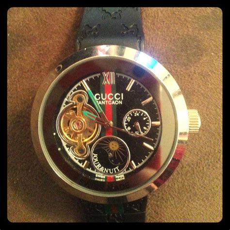 Gucci Gucci Pantcaon Black Strap Wrist Watch Unisex From Jessicas