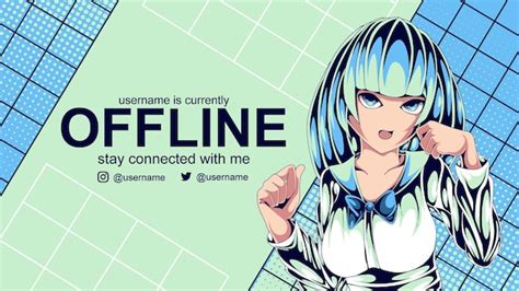 Premium Vector Pampered Anime Offline Banner For Twitch