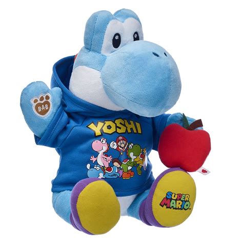 Build A Bear Light Blue Yoshi Wearing Hoodie In 2021 Yoshi Plush