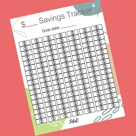 Money Savings Trackers Printable Saving Trackers Instant Download Etsy