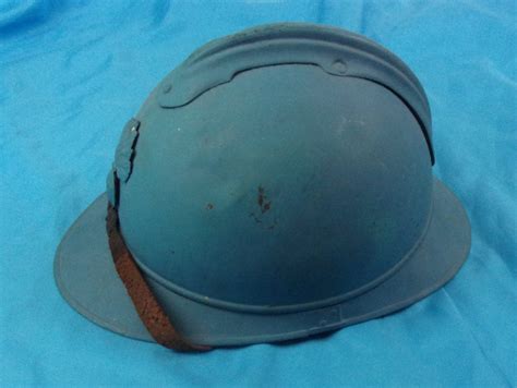 Ww1 French Adrian Helmet With Its Original Liner And Chinstrap Sally