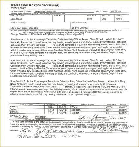 Usmc Counseling Sheet Template