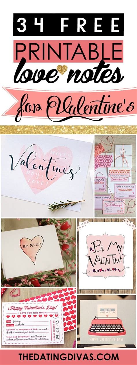82 Free Printable Cards And Love Notes Valentines Printables Free