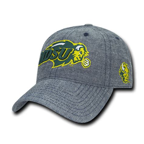 Ncaa Ndsu North Dakota State Bison University Relaxed Denim Baseball Caps Hats