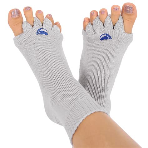 Happy Feet Open Toe Alignment Spacer Socks Toe Separator Foot Pain