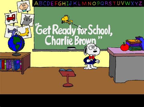 Get Ready For School Charlie Brown Download 1995 Educational Game