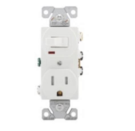 Eaton Wiring 15 Amp Combination Switch Tamper Resistant White Eaton