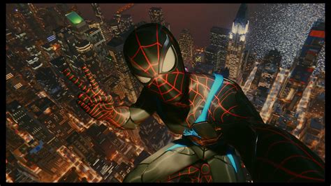 Spider Man Screenshot Night New York 🏻 Rps4