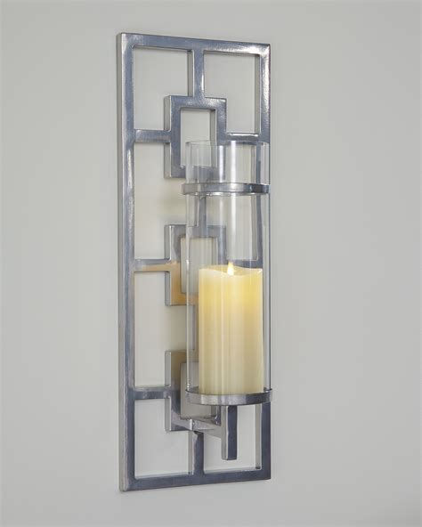 Brede Silver Finish Wall Sconce In 2021 Sconces Candle Wall