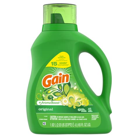 Gain Aroma Boost Liquid Laundry Detergent Original Scent 48 Loads He