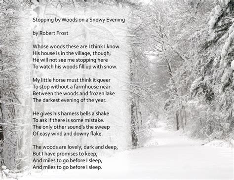 Robert Frost Winter Poems Winter Songs Winter Nature