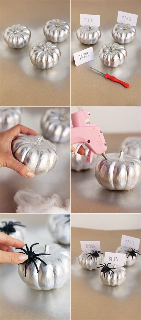 12 crafty christmas card holders that will make your gift card much more thoughtful. Spooky Pumpkin Place Card Holders