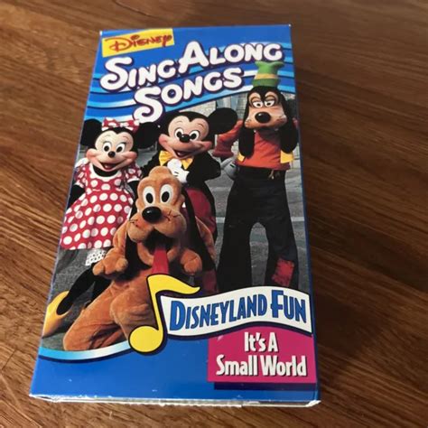 Walt Disney Sing Along Songs Vhs Disneyland Fun Its A Small World Eur