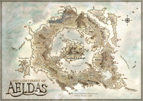 Continent Of Aeldas Ring World With Inland Sea Feed The Multiverse