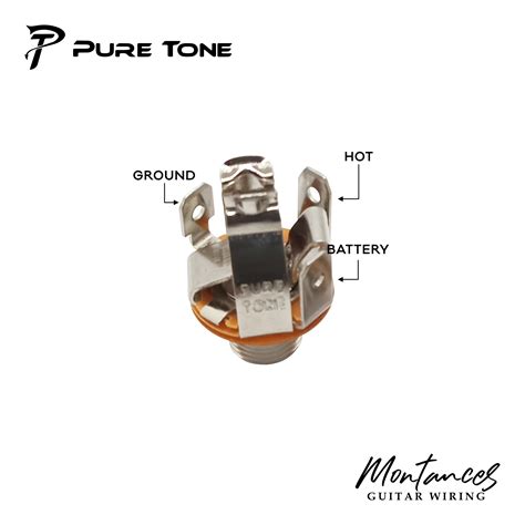Pure Tone Multi Contact Jack For Guitar And Bass Made In Usa