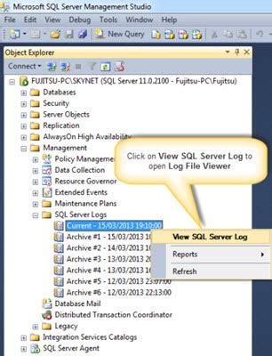 Consolidating Error Logs From Multiple Sql Servers Using Ssis Sql