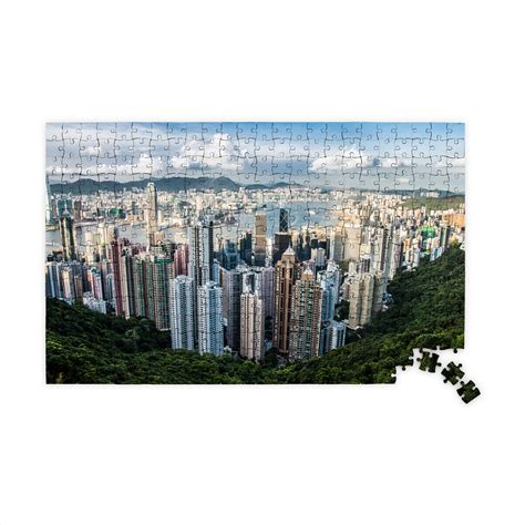 Hong Kong Puzzle 100 Wooden Jigsaw Puzzle For Adults And Etsy
