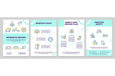 Driving Safety Brochure Template Brochure Templates Creative Market