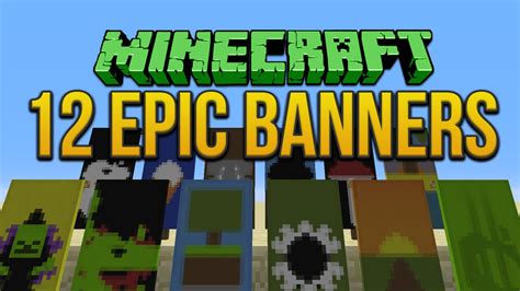 Minecraft 12 Epic Banners Tutorial Youtube