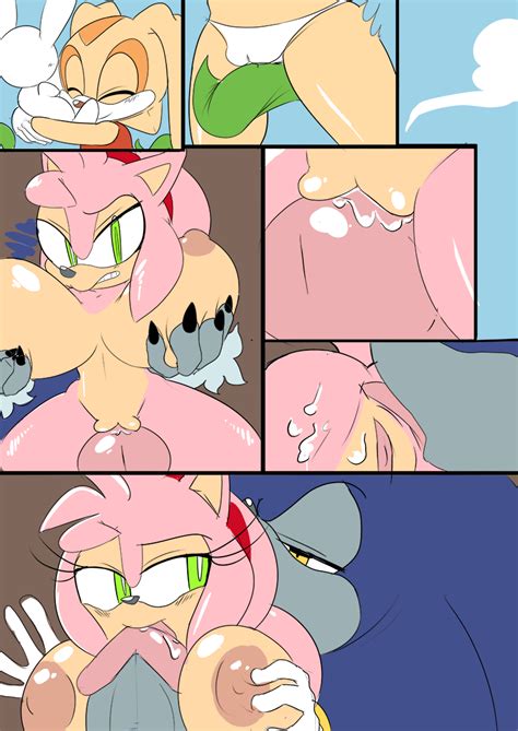 Rule 34 2015 Amy Rose Anal Anthro Anus Areola Big Breasts Breasts Cloudz Comic Cream The