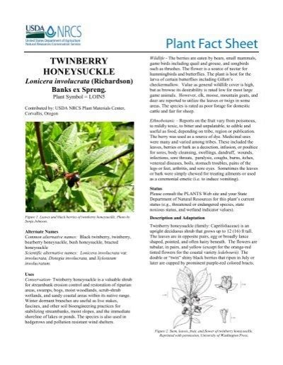 Fact Sheet Usda Plants Database