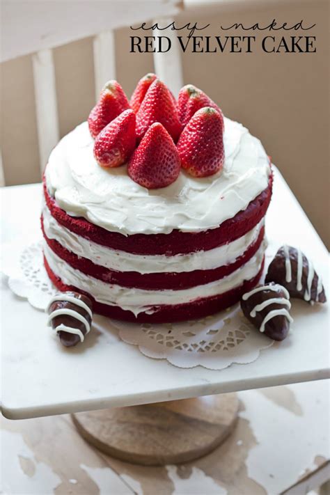Some say it originated in the south, others say it originated in the north. Easy Naked Red Velvet Cake | A Night Owl Blog
