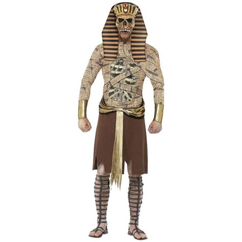 mummy costume adult egyptian pharaoh scary halloween fancy dress smiffys pharaoh costume