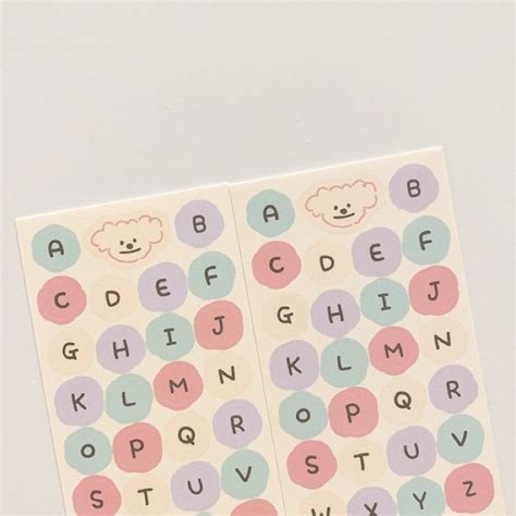 Jual Sticker Deco Alphabet — Korean Sticker Huruf Aesthetic Indonesiashopee Indonesia