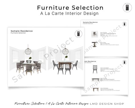 Interior Design Service Furniture Selection Mood Board Etsy
