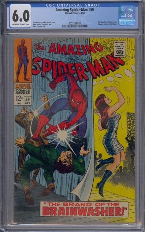 Amazing Spider Man 59 Cgc 60 1st Mary Jane Watson Cover Kingpin John