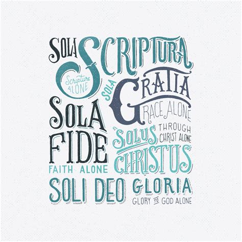 5 Solas — Scripture Type