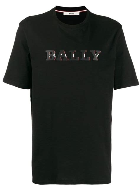 Printed Logo T Shirt Print Logo Bally Masculine Clothing